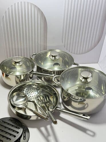 новый посуда: 🔥НОВЫЕ ПОСТУПЛЕНИЕ🔥 🏷️ НАБОР КОСТРЮЛЬ 💵 2500 KGS Адрес:г.Бишкек — 4