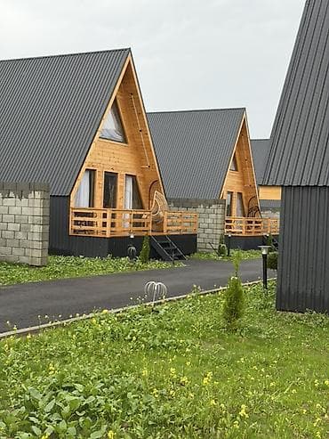 Посуточная аренда: А-фрейм домик, Кара-Ой (Долинка), 8 мест — 2