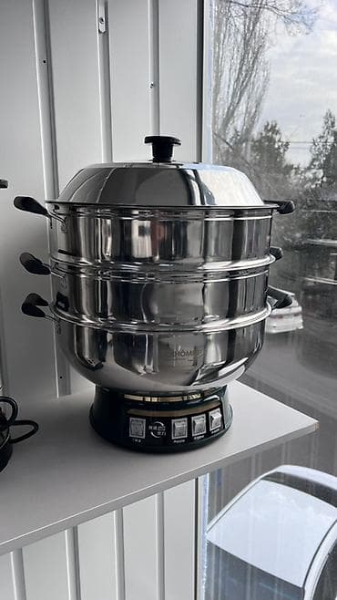 Многоярусная электрическая пароварка/скороварочная станция из