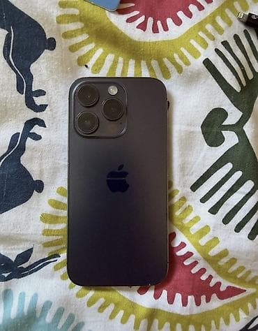 IPhone 14 Pro, Б/у, 128 ГБ, Черный, 100 %