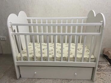 мебель для детских садов: Манеж-кровать, Б/у, С комодом, Дерево — 7