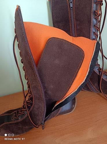 сапоги болотные: Высокие ботинки Wrangler - Материал: натуральная замша с кожаными — 2