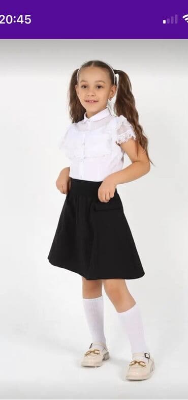 кожанный плащ: Школьная форма, цвет - Черный, Новый — 3