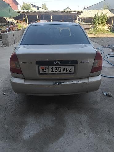 Транспорт: Hyundai Accent: 2003 г., Автомат, Седан — 2