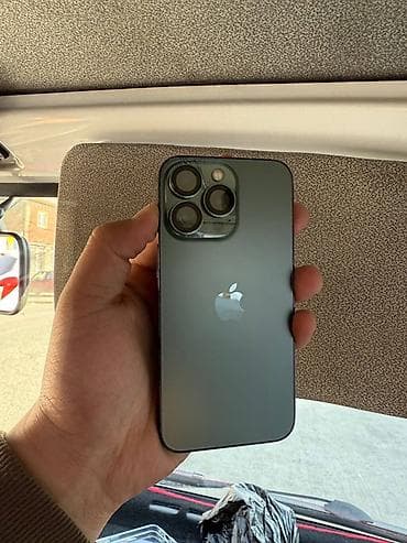 poco c6: IPhone 13 Pro, Б/у, 128 ГБ, Alpine Green, Зарядное устройство, Защитное стекло, Чехол, 100 % — 1