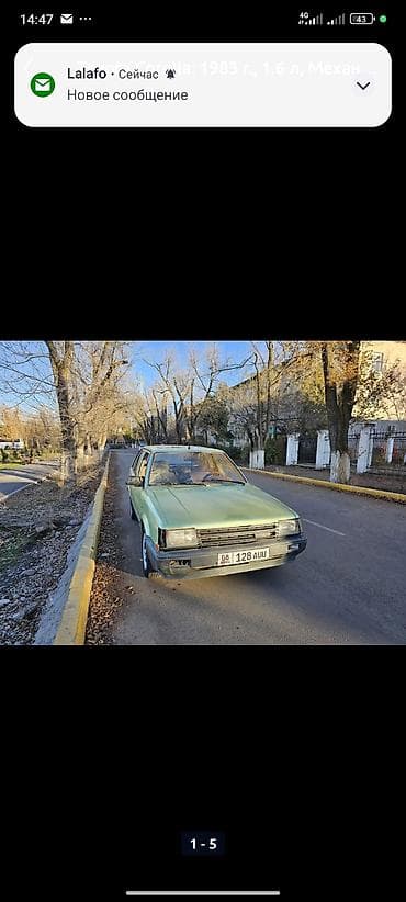 чанган юни с: Toyota Tercel: 1982 г., 1.6 л, Механика, Хэтчбэк — 4