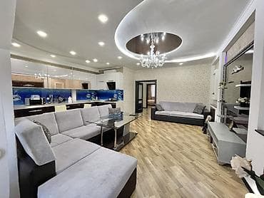 osh flat: 3 комнаты, 100 м², Элитка, 5 этаж, Евроремонт — 1