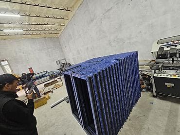 кайлор: Теплые алюминиевые окна/двери серии 75 мм, цвет 7024 RAL - Профиль — 5