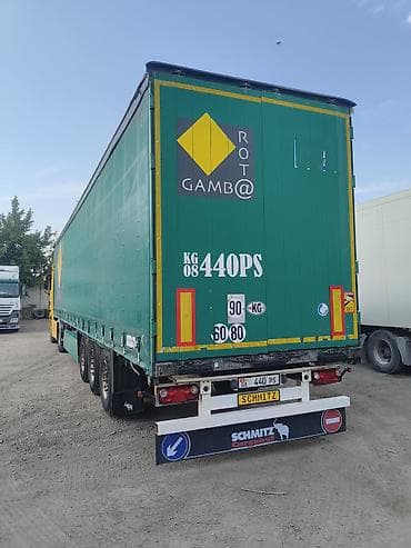 daf 95 480: Прицеп, Schmitz Cargobull, Тентованный, Б/у — 2