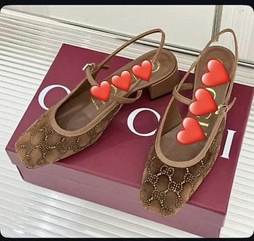 туфли с камушками: Туфли, 38, Gucci, Новый, цвет - Коричневый — 2