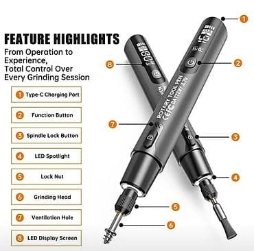 Балталар: Ювелирная многофункциональныная аккумуляторная гравер-микродрель — 3