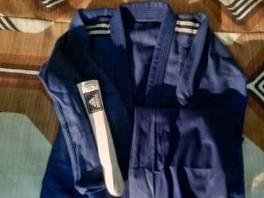 тренировочные формы: Кимоно синего цвета,размер 4/170 см.Цена 2500 с — 3