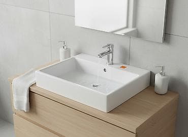 Раковина для ванной, Квадрат форма, Материал: Керамика at lalafo.kg Раковина для ванной, Квадрат форма, Материал: Керамика