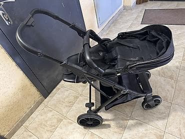 Коляски: Прогулочная коляска 4-в-1 (чёрная) - Универсальная прогулочная модель — 3