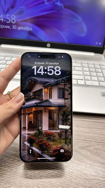 macbook mini: IPhone 15 Pro Max, Б/у, 256 ГБ, Серебристый, Защитное стекло, Коробка, 86 % — 5