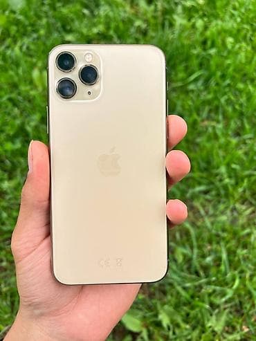 iphone 11 pro чехол: IPhone 11 Pro, Б/у, 64 ГБ, Золотой, Зарядное устройство, 81 % — 1