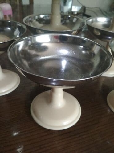 Советские креманки для мороженого 9 штук at lalafo.kg Советские креманки для мороженого 9 штук