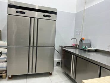 оборудование для кафе и ресторанов бу: Вытяжка промышленная, стол из нержавейки, мойка, котломойка, стеллаж — 22