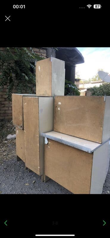 продаю бу кухонный гарнитур: Ашкана гарнитуру, Колдонулган, түсү - Ак, Өзү алып кетүү — 8