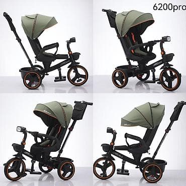 скутер три в одном: Детский трехколесный велосипед-трансформер 6200pro - Формат 2-в-1 — 1