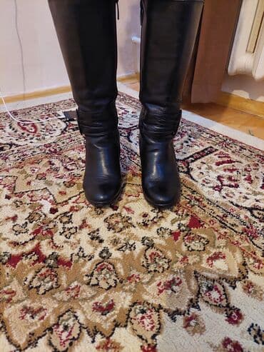 фирменный сапоги: Сапоги, 35, Classica, Б/у, цвет - Черный, Бесплатная доставка, Платная доставка, Самовывоз — 4