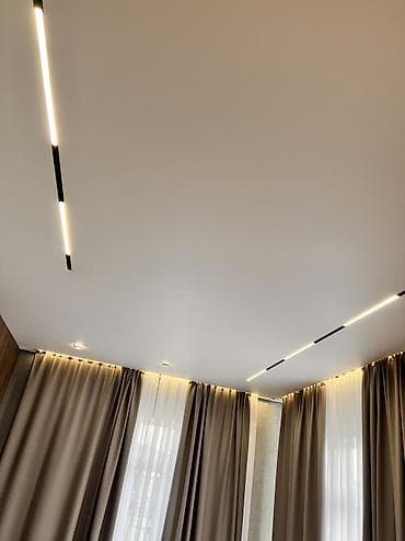 Монтаж потолков, Монтаж потолочных плинтусов | Многоуровневый, Грильято, Зеркальный | Багет, Бордюр, Галтель Больше 6 лет опыта