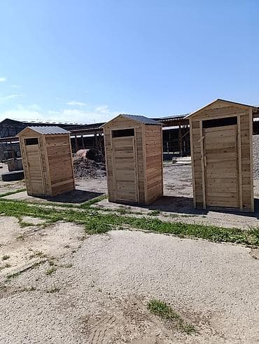 цистерны бочка: Туалетная кабинка, будка, Материал: Дерево — 10