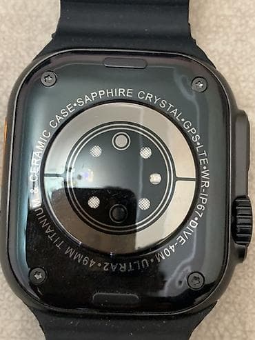 Детские смарт-часы: Умные часы с большим прямоугольным экраном и черным ремешком — 2