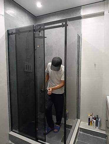 Үй жана бакча: Стеклянные перегородки и душевые кабины под ключ - Изготовление и — 3