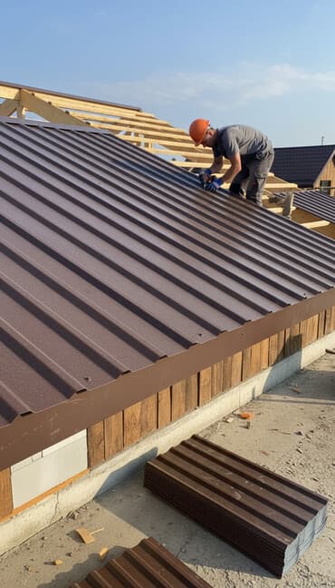 купить профнастил для крыши: Профнастил металлический для кровли и облицовки. - Материал — 1