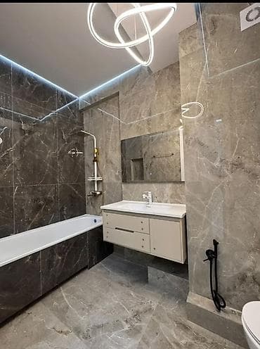 Квартиры: 3 комнаты, 89 м², Асанбай мкр Элитка, 11 этаж, Дизайнерский ремонт — 7