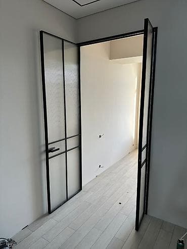 перегородки комнатные: На заказ Лофт-перегородка, Монтаж — 7