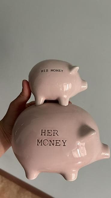 пульки для пистолета: Продается милейшая копилка «His Money / Her Money» - Большая свинка с — 1