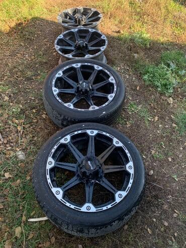 шины бу бишкек оптом: Колеса в сборе 285 / 45 / R 22, Лето, Б/у, Комплект, Внедорожные (АТ/МТ), Литые, отверстий - 5 — 2