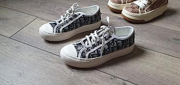 Туфли: Кроссовки, 35, Dior, Б/у, цвет - Серый, Самовывоз — 1