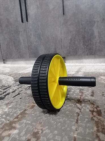 Ролик для пресса (ab wheel) с двойными колесами - Два параллельных