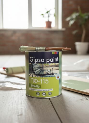 Эмаль ПФ-115 «Gipso paint» предназначена для наружных и внутренних