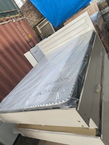 кровать белый: Двуспальная кровать, Новый, С матрасом, длина - 2000 см — 15