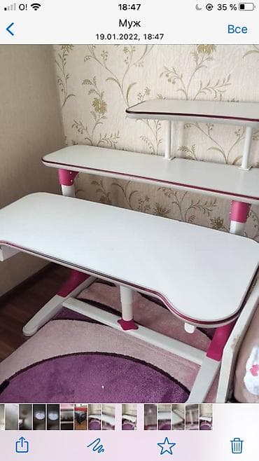 foldable table: Парта детская, растущая парта, стол трансформер — 4