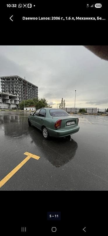 Транспорт: Daewoo Lanos: 2006 г., 1.6 л, Механика, Бензин, Седан — 1