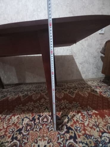 деревянный обеденный стол раздвижной: Стол трансформер Для кухни, Раскладной стол, цвет - Коричневый — 8