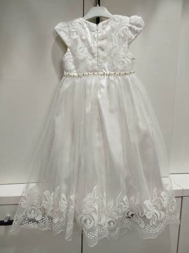 продать детские вещи бу: Детское платье, цвет - Бежевый, Б/у — 7