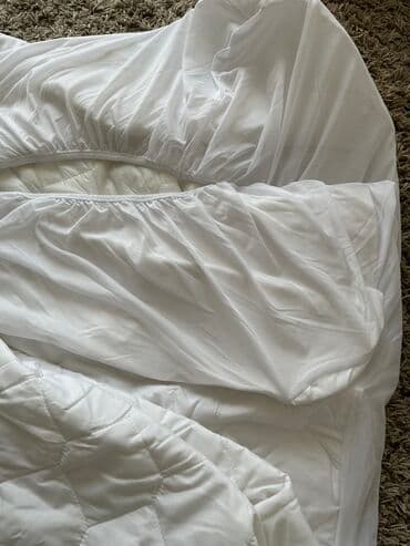 купить ткань для постельного белья оптом: Новый непромокаемый наматрасник. Размер 160*200 . Покупали за 3500 — 2