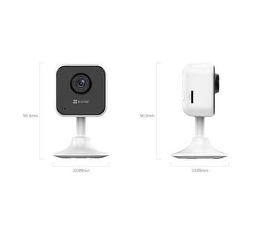передняя камера: IP camera EZVIZ H1c кубическая 2MP,2,8mm,IR 12M,WiFi,microSD,MIC-SPEAK — 2