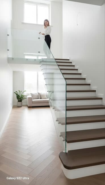 стеклянные столешницы: Готовые перила, Материал: Стекло, Для лестницы — 1