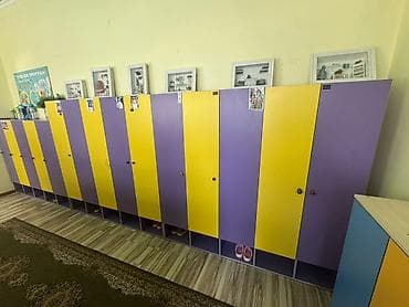 Детские шкафчики для раздевалки/гардероба - Многосекционные шкафы для at lalafo.kg Детские шкафчики для раздевалки/гардероба - Многосекционные шкафы для