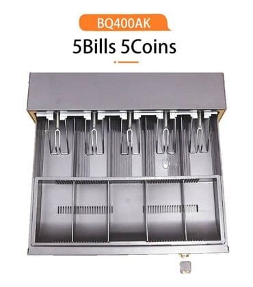 оборудование для кассы: Денежный Ящик BQ400AK, Ш40,5см*Д41см*В10,5см, 5-заж. для купюр — 2