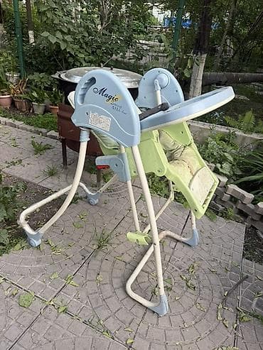 cup head: Стульчик для кормления, Б/у, Другой бренд, Металл, Другой вид, цвет - Голубой, Самовывоз, Платная доставка — 2