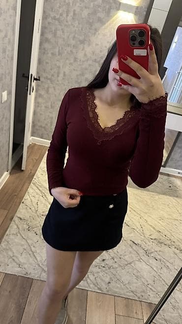 дешовые веши: Юбка, Модель юбки: Трапеция, Мини, По талии — 3