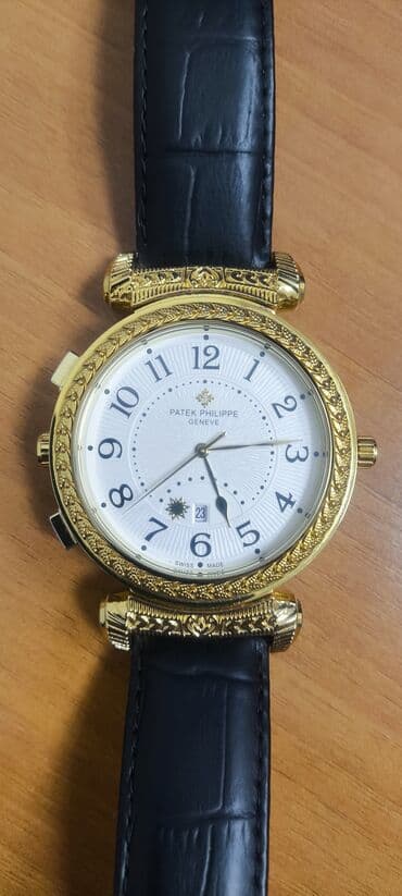 Кол сааттар: Классикалык сааттар саат, Patek Philippe, Алтын, Швейцария, Секунда өлчөгүч, Эркектердики, Колдонулган — 8